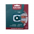 Дијамантски диск за сечење, сегментен, Grab Cut, 125x22,2mm, суво сечење, EXTOL INDUSTRIAL